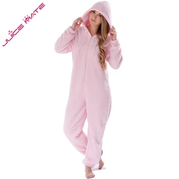 V Zime Teplé Pyžamá Ženy Onesies Našuchorený Fleece Kombinézach Sleepwear Celkovo Plus Veľkosť Kapota Sady Pyžamo Onesie Pre Ženy, Dospelých
