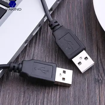 VAKIND Black 0.8 m/2.6 ft USB 2.0 SOM Muž, Aby SOM Muž Medi Prenos Údajov Kábel Káblovej Linky Kábel Viesť Nástavec Predlžovací Kábel