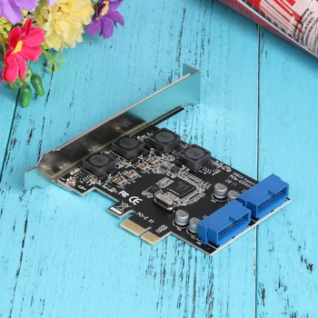VAKIND PCI-E PCIE slot karty PCI Express X1 Rozširujúca Karta 5Gb/s Superspeed USB3.0 19PIN Rozhranie Karty Adaptéra 120X90X22mm