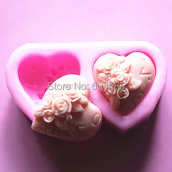 Valentine srdce milovníka tortu formy na mydlo čokoláda plesne kuchyni pečenie FM015