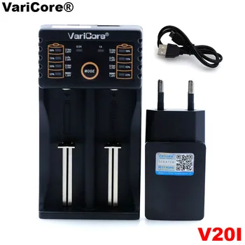 VariCore U4 V10 V20I 18650 Nabíjačku 1.2 V, 3,7 V 3.2 V AA/AAA 26650 NiMH a li ion batéria Inteligentná Nabíjačka 5V 2A EU/US/UK plug