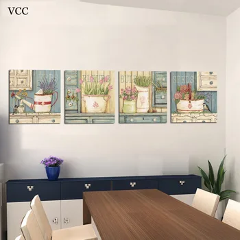VCC Nástenné Maľby Kvet Plátno na Maľovanie Cuadros Dekorácie na Stenu Obrázky Pre Obývacia Izba Quadros De Parede Sala Estar Č Rám