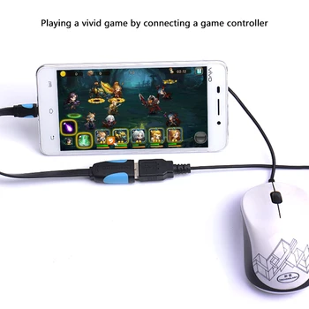 VENCIE OTG Adaptér Micro USB Na USB 2.0 Converter pre samsung Galaxy S3 S4 S5 Tablet Pc na Flash Myši, Klávesnice