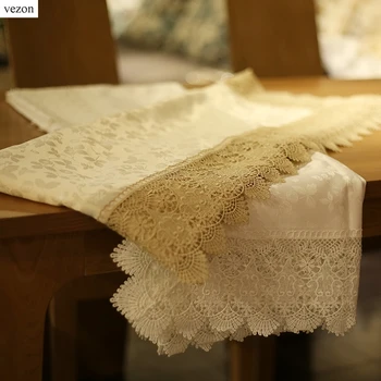 Vezon New Horúce Luxusné Polyester Európe Žakárové Čipky Obrusy Jemné Svadobné obrus Zahŕňa Domov Uterák Dekor Textil