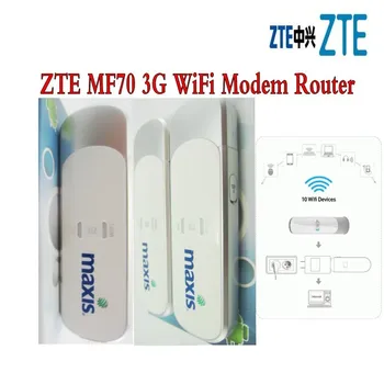 Veľa 10pcs ZTE MF70 3G Modem &Router HSDPA 21Mbps MINI 3G Mobile Hotspot