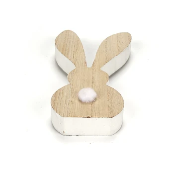Veľkonočné dekorácie 1pc dreva Veľkonočné králik jednoduché Veľkonočné hračka darček pre deti party láskavosti Office Ornament vhodné na stôl