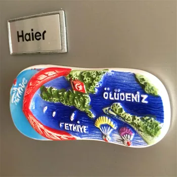 Veľkoobchod 10pcs/veľa Tureckom Istanbule Obuvi Tvarované Cestovnom ruchu obchod so 3D Živice Chladnička Magnet DARČEK