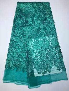 Veľkoobchod Biela george čipky textílie indickej george,nový dizajn afriky flitrami george čipky textílie pre svadobné šaty šnúrky AMZ682