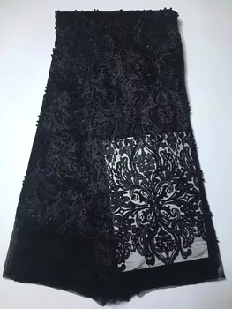 Veľkoobchod Biela george čipky textílie indickej george,nový dizajn afriky flitrami george čipky textílie pre svadobné šaty šnúrky AMZ682