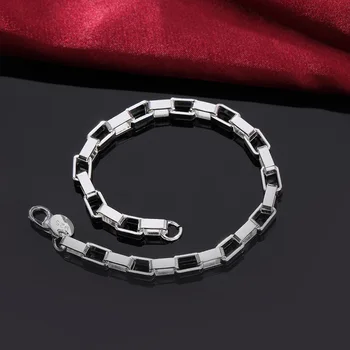 Veľkoobchod Krásne módne strieborné pozlátené kúzlo POĽA REŤAZCA lady náramky pre ženy kvalitné Nádherné šperky H203