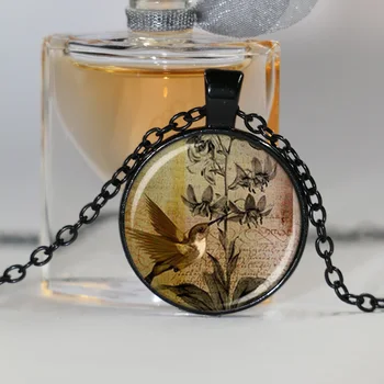 Veľkoobchod Sklo Dome Teplej sklenenou kupolou vysokou kvalitou orchidea kolibrík náhrdelník vták hodinky darček módne šperky