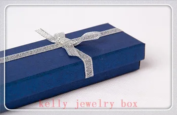Veľkoobchod Vysoko Kvalitné Šperky Box 24pcs/veľa Tmavo Modrá Kniha Náramok, Náhrdelník Box Prospech Šperky Balenie Darčekové Krabice
