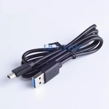 Veľkoobchod White & Black 100 cm 1M 3 FT Mini USB 5P 5pin samec Na USB 2.0 muž nabíjania charge údaje 4pin Kábel pre navigator V3