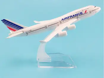 Veľkosť 1:400 rovine model B747 Air France lietadla B747 Kovové simulácia lietadlo model pre dieťa hračky Vianočný darček