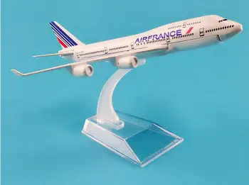 Veľkosť 1:400 rovine model B747 Air France lietadla B747 Kovové simulácia lietadlo model pre dieťa hračky Vianočný darček