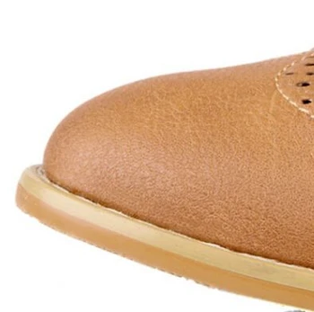 Veľká Veľkosť 34-43 Módne Bežné Čipky Kolo Prst Ženy Oxford Topánky Bytov Milenci Topánky Pre Ženy Prízvukom Topánky Zapatos Mujer