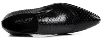 Veľká veľkosť EUR45 Módne Serpentíny formálne pánske šaty topánky pravej kože business topánky pánske svadobné party topánky