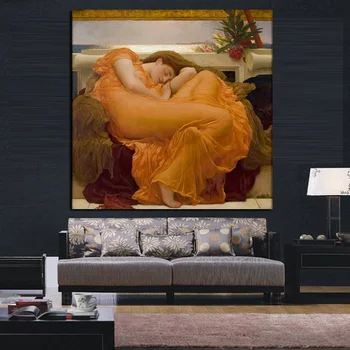Veľká Veľkosť HD Vytlačí Realistické Nahé olejomaľba na Spanie Ženy na Plátne, Plagát Wall Art Obraz Nástenné Maľby pre Obývacia Izba