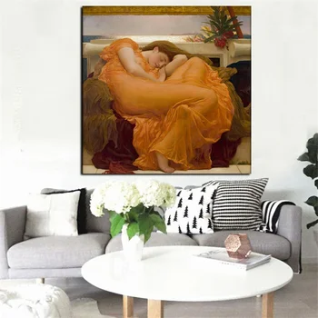 Veľká Veľkosť HD Vytlačí Realistické Nahé olejomaľba na Spanie Ženy na Plátne, Plagát Wall Art Obraz Nástenné Maľby pre Obývacia Izba