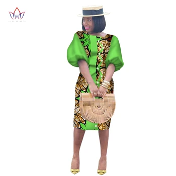 Veľká Veľkosť Tradičné Šaty pre Ženy 2018 Dashiki Elegantné České Plážové Šaty Vestido Sexy Afriky Oblečenie WY2794