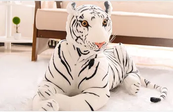 Veľké 60 cm biely tiger náchylný tiger plyšové hračky darček k narodeninám p2056