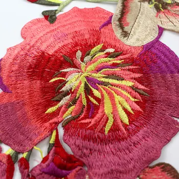 Veľké Kvetinové Vyšívať Nášivka Škvrny Šiť na Pacthes Čipky Textílie Motív Oblečenie Zdobené DIY Šitie Dodávky
