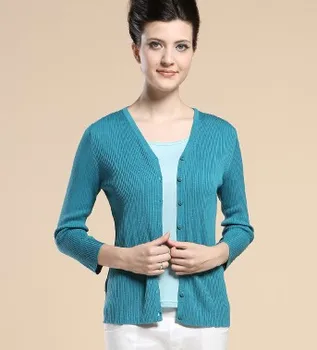 Veľké metrov ms moruša hodvábna srsť dať tričko s dlhým rukávom sveter pletenie cardigan mimo tvaru