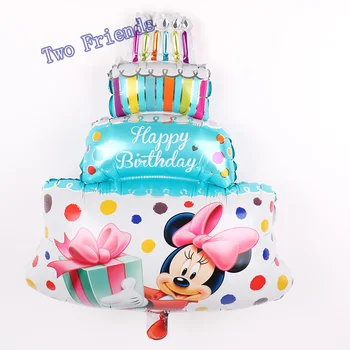Veľké Mickey Minnie Narodeninovú tortu fóliové balóniky Svadobné dekor mariage Narodeniny globos Minnie mouse strana navrhne hračky 61*85 cm