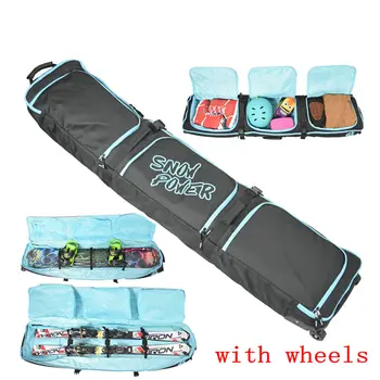 Veľké Monoboard snowboard taška veľké lyžovanie ochranné puzdro profesionálny šport lyžiarske vybaviť kolesa ski bag dvojité dosky