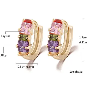 Veľké Obvodové Náušnice pre Ženy Cubic Zirconia Náušnice Crystal CZ Earings Módne Šperky 2017 Dropshipping