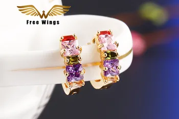Veľké Obvodové Náušnice pre Ženy Cubic Zirconia Náušnice Crystal CZ Earings Módne Šperky 2017 Dropshipping