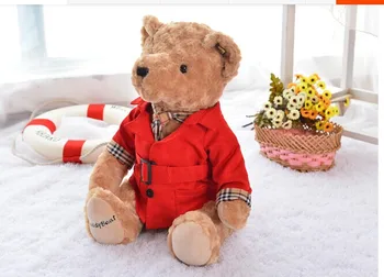 Veľké roztomilý Medvedík hračky plyšové červený Prach, srsť medveďa hračka bábika darček k narodeninám o 40 cm
