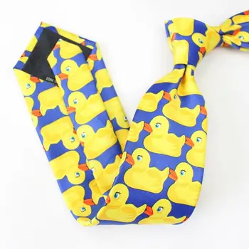Veľký 8 cm Žltá Gumové Ducky Väzby Pre Mužov Rovnakom Štýle, Ako som Stretol Vašu Matku Barney na Krku kravatu Značky Gravata Cravat