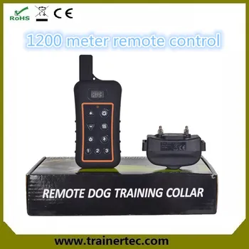Veľký LCD displej 1200M elektronické nabíjateľné a vodotesné diaľkové výcvik psa golier