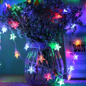 Vianočné Osvetlenie 10M 100leds Star Dekoratívne LED Víla String Svetlá AC110V/220V Sviatok Vianočný Sviatok Svadobných hostín svetlo