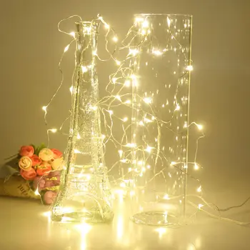 Vianočné string nástenné svietidlo batéria operated10M 100LEDs mini led dekoratívne strieborného drôtu víla string svetlo lampy na vianoce