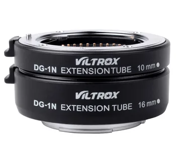 Viltrox DG-1N Fotoaparát Makro Predlžovacie Rúrky 10 mm+16 mm Adaptér Set na Nikon 1 mount Objektív J1 J2 V1 Doprava Zadarmo