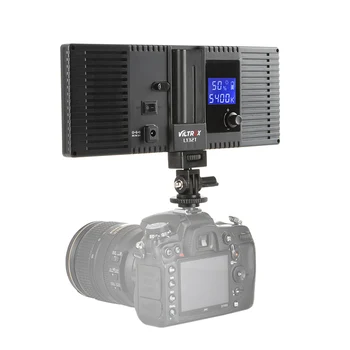 Viltrox L132T LCD Displej Bi-Color & Stmievateľné Slim DSLR Video LED Svetlo + Batéria + Nabíjačka pre Canon, Nikon Fotoaparát DV Videokamera