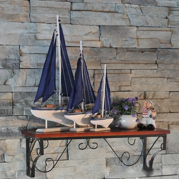 Vinobranie Drevený Rybársky Čln Pláva Loď, Model Remesiel Darček Stredomoria Domáce Dekorácie Príslušenstvo Morských Dekor Ozdoby
