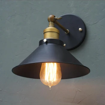 Vintage Loft Nastaviteľné Kovové Nástenné svietidlo mosadz nástenné svietidlo vidieckom štýle E27 Sconce Lampa pre Domáce Svietidlá