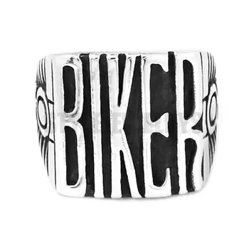 Vintage Motora BIKER Motocykle Biker Krúžok z Nehrdzavejúcej Ocele, Šperky Vybojovať Slová Motorových Biker Mužov Krúžok Veľkoobchod SWR0441A