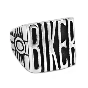 Vintage Motora BIKER Motocykle Biker Krúžok z Nehrdzavejúcej Ocele, Šperky Vybojovať Slová Motorových Biker Mužov Krúžok Veľkoobchod SWR0441A