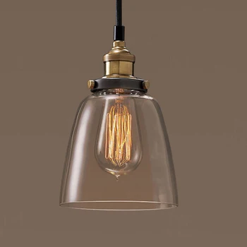 Vintage Prívesok Svetlá Odrazové Sklo Hanglamp Rusko Loft Lamparas Moderná Kuchyňa Jedáleň Spálňa Sklo Lampshades Osvetlenie Listry