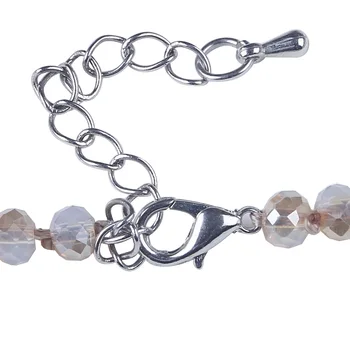 Vintage sandy tri vrstvy crystal náhrdelník módne šperky pre ženy a party