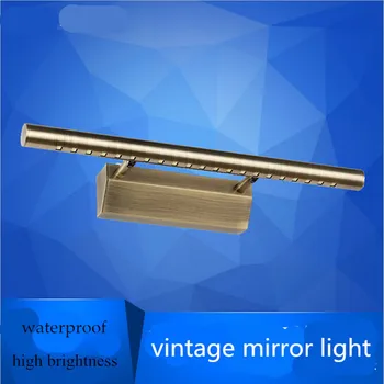 Vintage Stručný Vysoký Jas Flexibilné 40/55 cm Vodeodolné IP65 LED Steny Sconce Lampa Kúpeľňa 5w Bronzové Zrkadlo Svetlo AC 80-265V