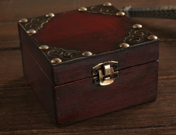 Vintage Šperky Perlový Náhrdelník Náramok Darček Malé zakka Box Úložný Organizátor Ručné Pečiatky vzory Drevených