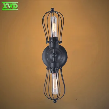 Vintage Železa Rám LED IndoorWall Lampa Priemysel/Klub/Jedáleň/Foyer/Shop Železa Osvetlenia E27 110-240V objímky BR50