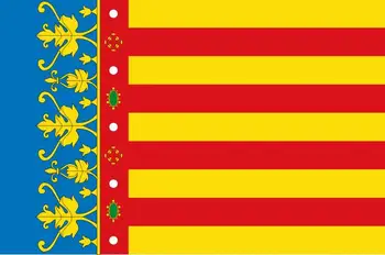 Vlajka Comunidad valenciana Vlajka hot predaj tovaru 3X5FT 150X90CM Banner mosadze, kov diery