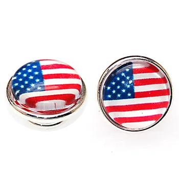 Vlajku USA Jewelpop s krištáľovo drop hodí urob si sám urob si sám náramky,náhrdelník,prsteň,925 silver pokovovanie pre DIY jewelpops