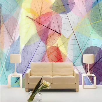 Vlastné domáce zlepšenie 3d stenu, papierové rolky tapety na steny 3d Moderný minimalistický abstraktné ruka-natiahnutý strom žily tapety
